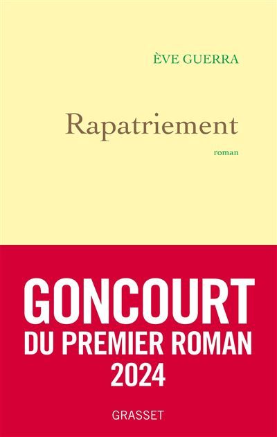 Rapatriement Premier roman