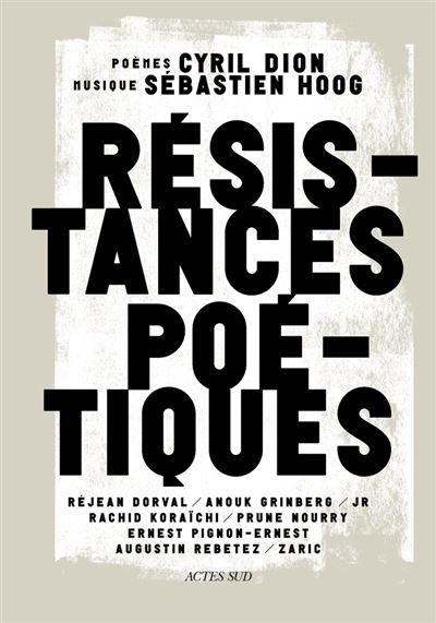Résistances poétiques Livre avec 1 CD audio