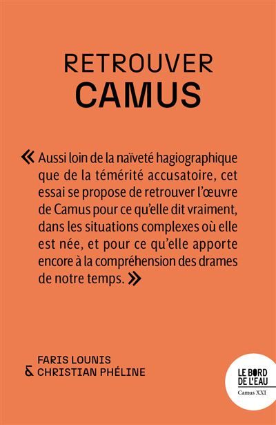 Retrouver Camus
