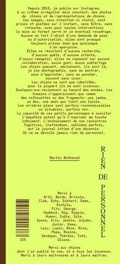 Rien de Personnel Edition bilingue français-anglais