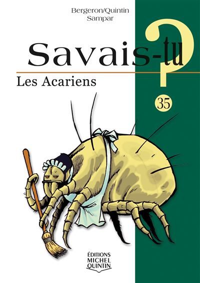 Savais-tu ? les acariens (noir et blanc)