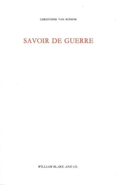 Savoir de guerre