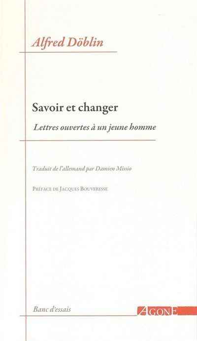 Savoir et changer Lettres à un jeune homme