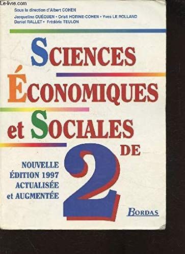 Sciences économiques et sociales, 2de