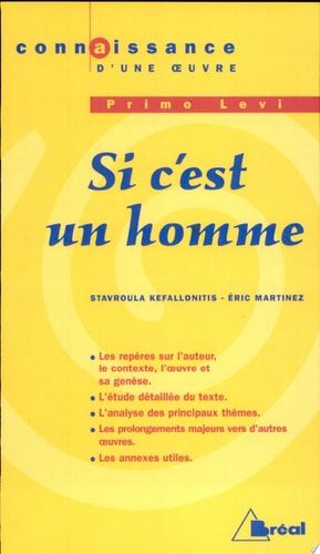 Si c'est un homme Primo Levi