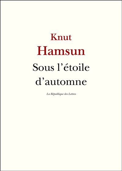 Sous l'étoile d'automne