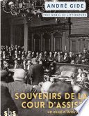 Couverture de Souvenirs de la cour d'assises par André Gide