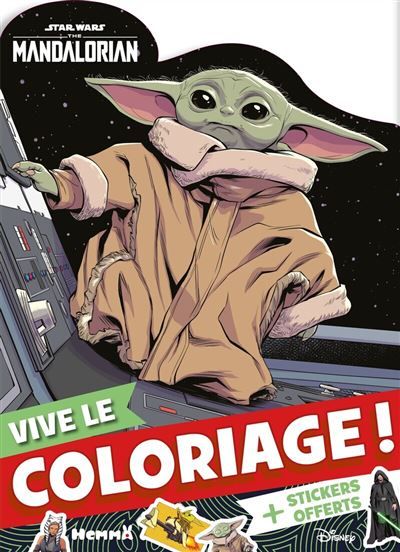 Star Wars - The mandalorian - Vive le coloriage ! - + Stickers offerts !