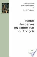 Statuts des genres en didactique du français