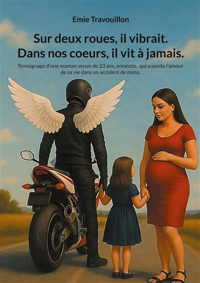 Sur deux roues, il vibrait.  Dans nos coeurs, il vit à jamais. Témoignage d'une maman veuve de 23 ans, enceinte,  qui a perdu l'amour de sa vie dans un accident de moto. - Emie Travouillon - Books On Demand