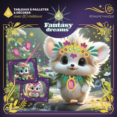 Tableaux à pailleter et décorer - Royaume magique