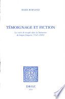 Témoignage et fiction