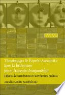 Témoignages de l'après-Auschwitz dans la littérature juive-française d'aujourd'hui