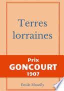 Couverture de Terres lorraines par Émile Moselly
