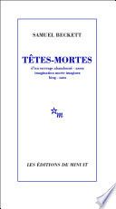 Couverture de Têtes-mortes par Samuel Beckett