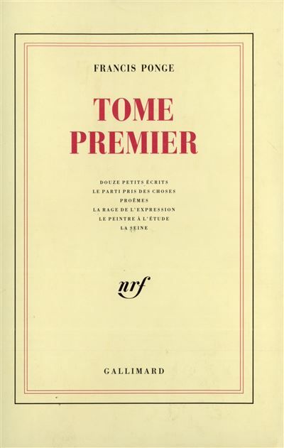Tome premier -