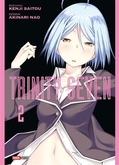 Couverture de Trinity Seven T02 par Kenji Saito