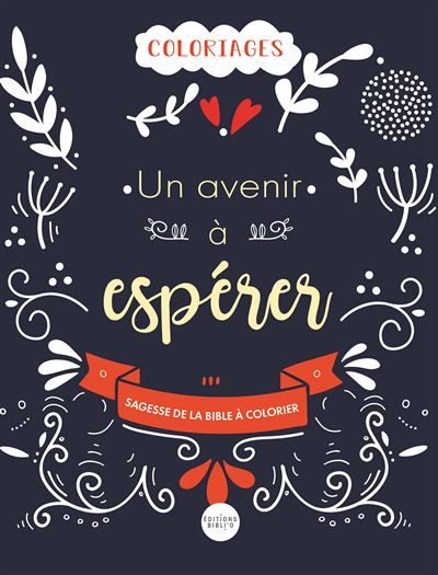 Un avenir à espérer Sagesse de la bible à colorier