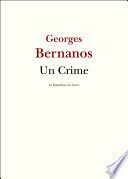 Couverture de Un Crime par Georges Bernanos