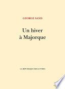 Couverture de Un hiver à Majorque par George Sand