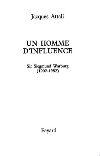 Un homme d'influence