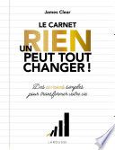 Un rien peut tout changer - le carnet officiel