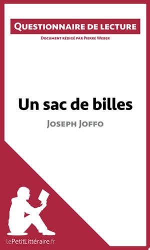 Un sac de billes de Joseph Joffo Questionnaire de lecture