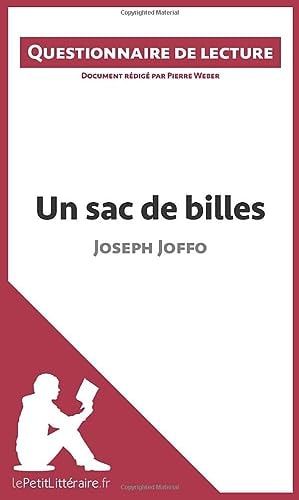 Un sac de billes de Joseph Joffo Questionnaire de lecture