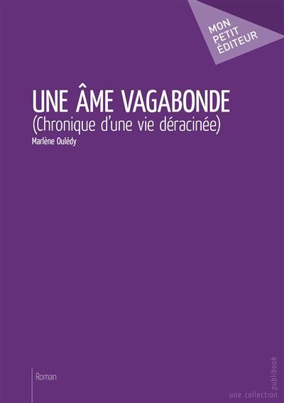 Couverture de Une âme vagabonde Chronique d'une vie déracinée par Marlène Ouledy