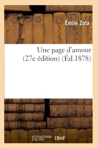 Une Page d'Amour (27e Édition) (Éd.1878)