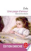 Couverture de Une page d'amour par Émile Zola
