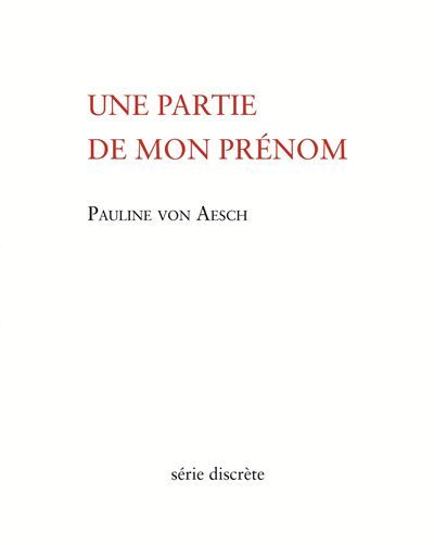 Une partie de mon prénom