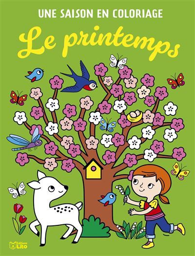 Une saison en colo - printemps Une saison en coloriage