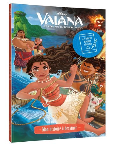 VAIANA - Mon histoire à dessiner (livre et tablette magique effaçable) - Disney -
