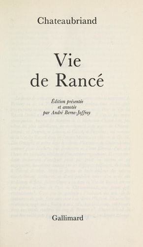 Vie de Rance (Folio) (French Edition)