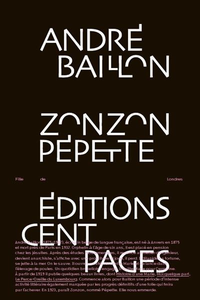 Zonzon Pépette Fille de Londres